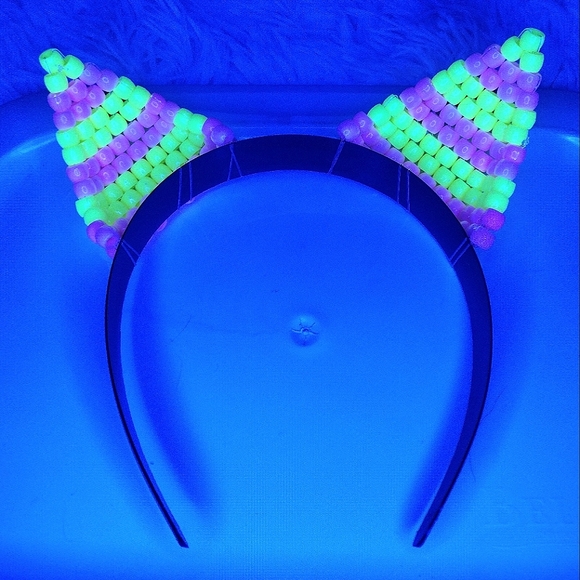 Accessories | Rave Kandi Cat Ears Headband | Poshmark